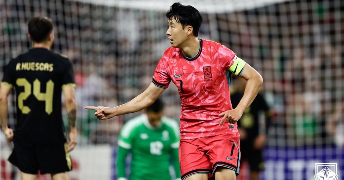 9월 미국에서 열린 멕시코전에서 골을 넣은 손흥민 / 뉴스1