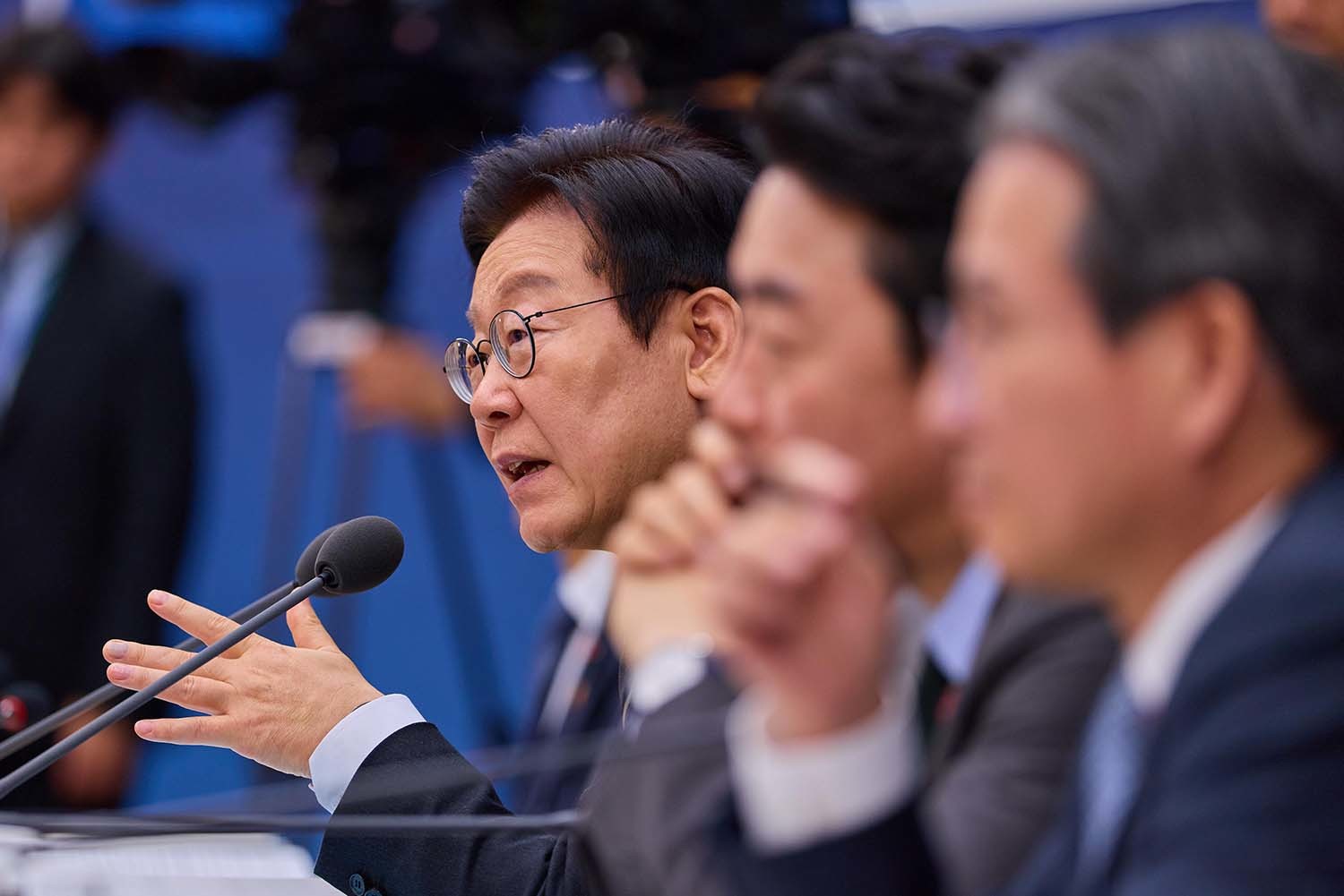 이재명 대통령이 12일 세종시 정부세종컨벤션센터에서 열린 국토교통부 업무보고에서 발언하고 있다. / 대통령실 제공.