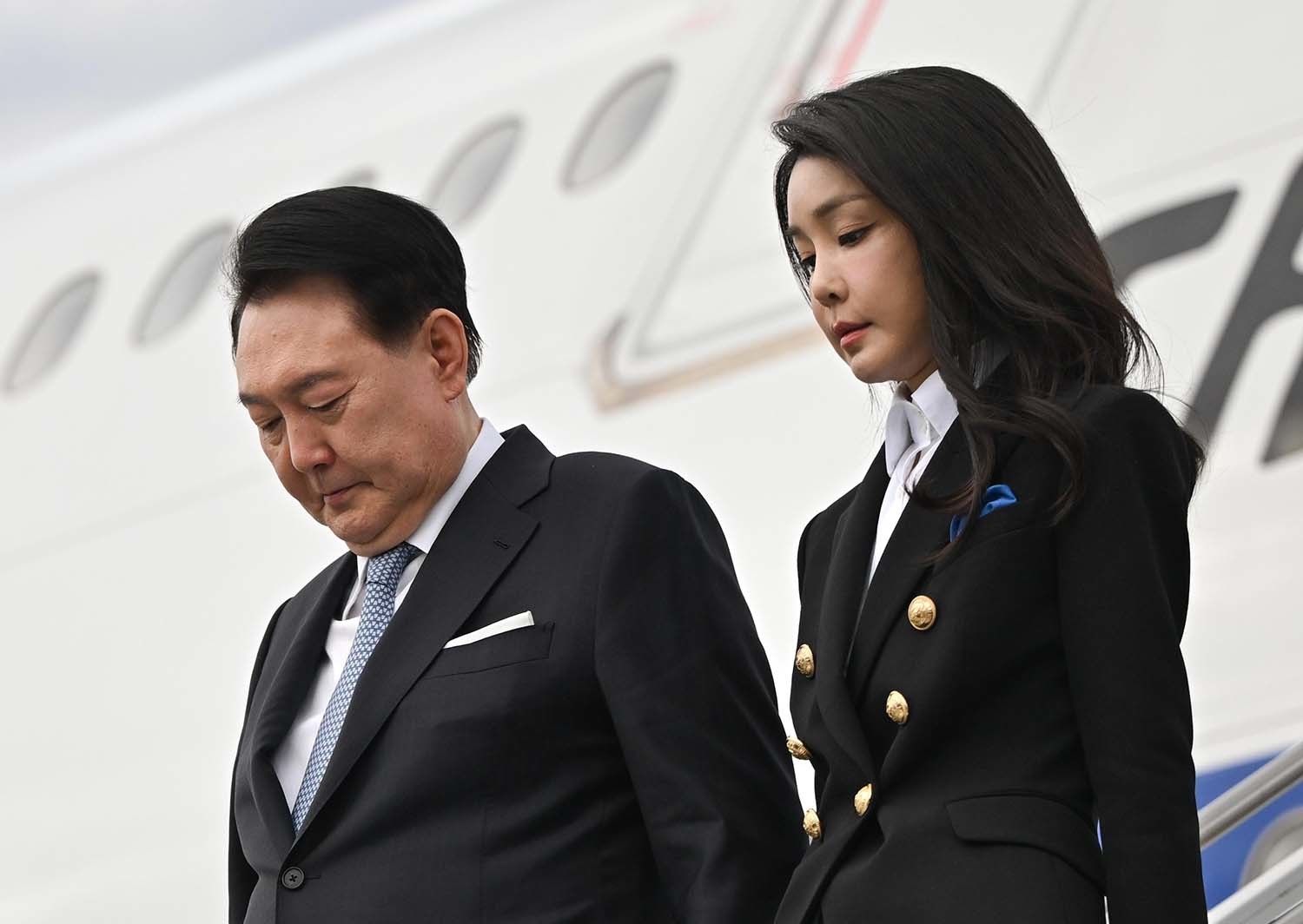 윤석열 전 대통령과 그의 부인 김건희 여사. / 옛 대통령실