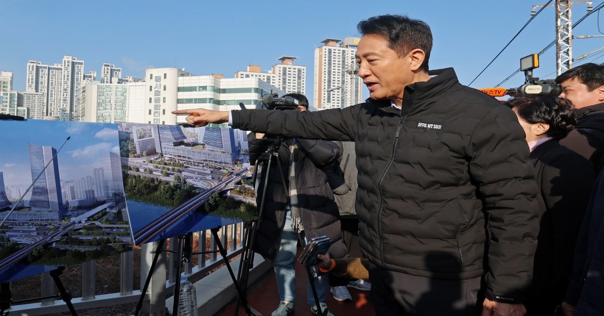 동서울터미널 일대 살펴보는 오세훈 서울시장 / 뉴스1