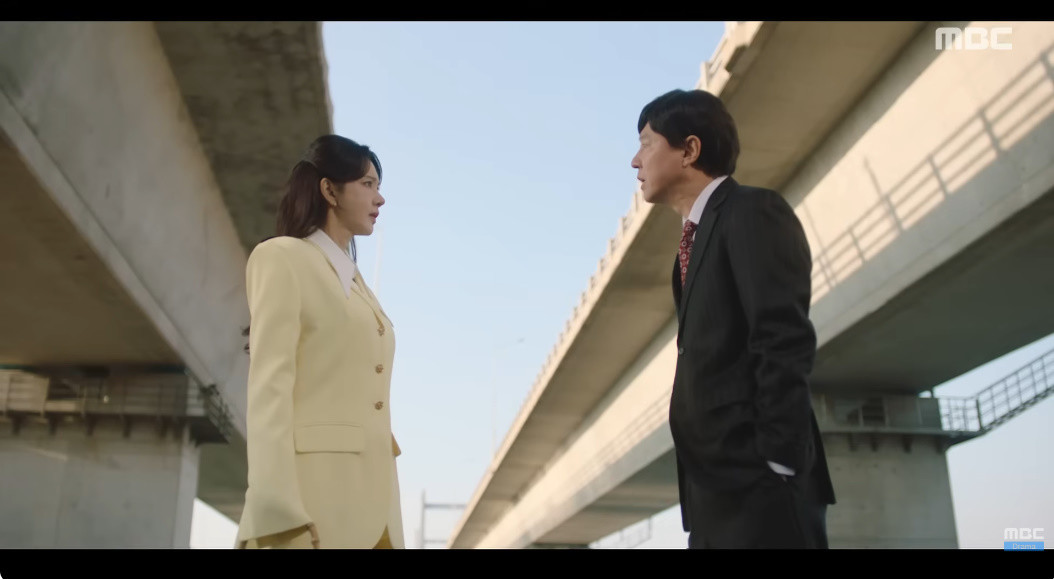 드라마 '첫 번째 남자'에서 마동석에게 임신을 통보하는 채화영 / MBC