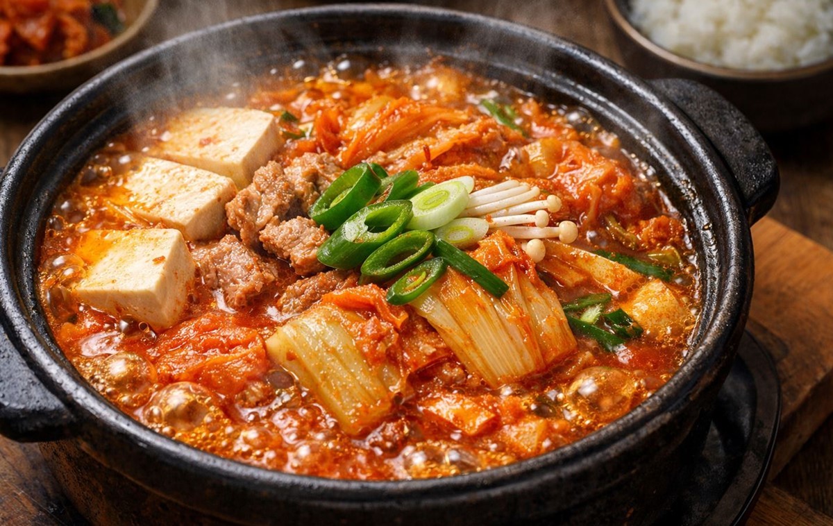겨울철에 특히 맛있는 김치찌개 모습. 기사 이해를 돕기 위해 AI를 활용헤 제작한 자료 사진입니다.