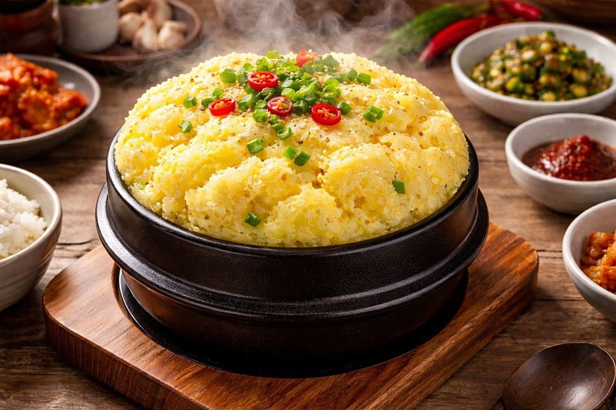 폭탄계란찜 모습. 기사 이해를 돕기 위해 AI를 활용해 제작한 자료 사진입니다.