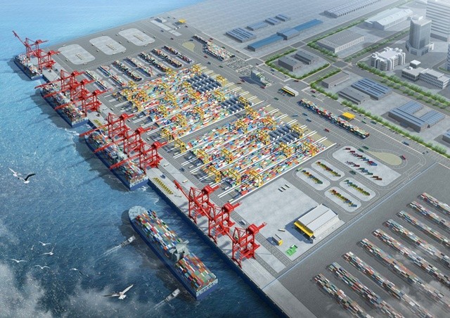 해양수산산업 국비 확보-광양항 3-2 조감도