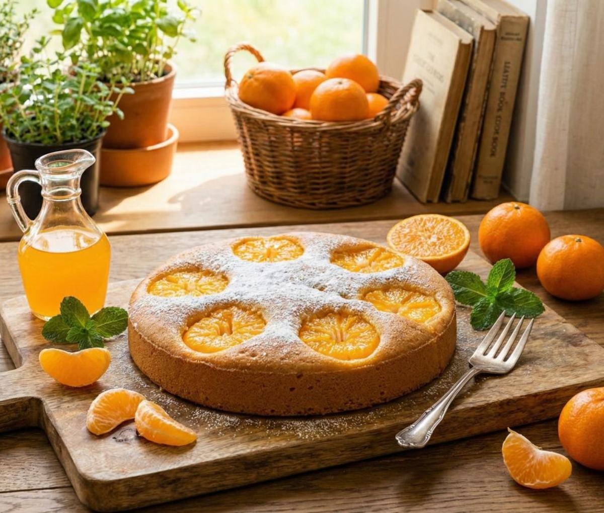 귤 케이크 비주얼. 기사 내용을 바탕으로 제작한 자료사진.