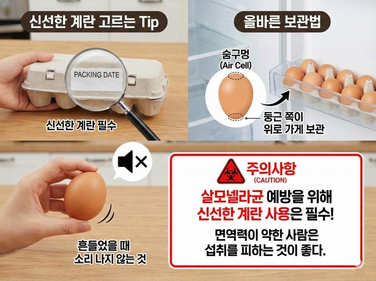 신선한 계란을 고르는법. AI로 제작한 자료사진.