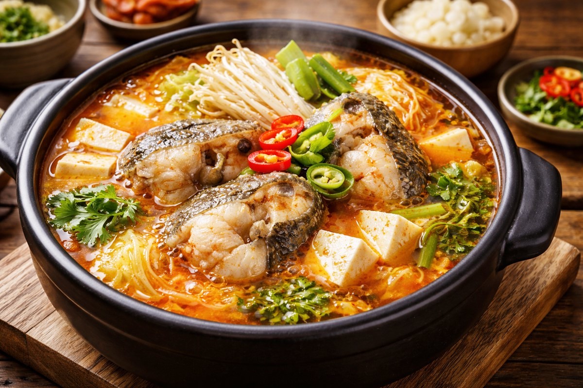 겨울 별미 동태찌개 모습. 기사 이해를 돕기 위해 AI를 활용해 제작한 자료 사진입니다. 실제 모습과 다소 차이가 있을 수 있습니다.