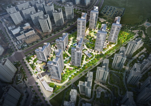 화성동탄2 A93블록 조감도. / 경기도