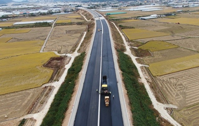 광주~완도 고속도로 1단계 구간 공사(나주 남평)