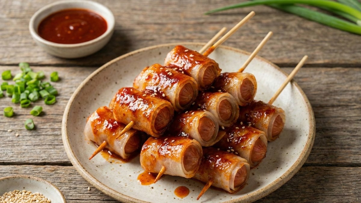 기사 내용 이해를 돕기 위해 제작한 라이스페이퍼 꼬치 AI 이미지