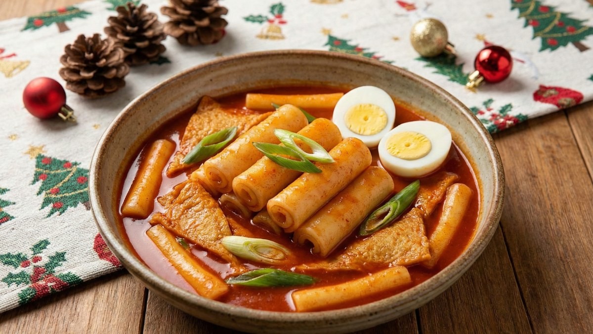 기사 내용 이해를 돕기 위해 제작한 라이스페이퍼 떡볶이 AI 이미지