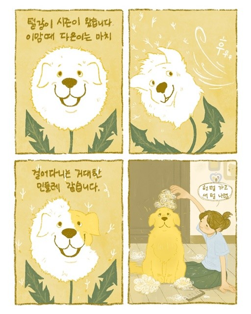 최우수, 털갈이의 계절, 걸어다니는 민들레 한송이(조경원 여수시)