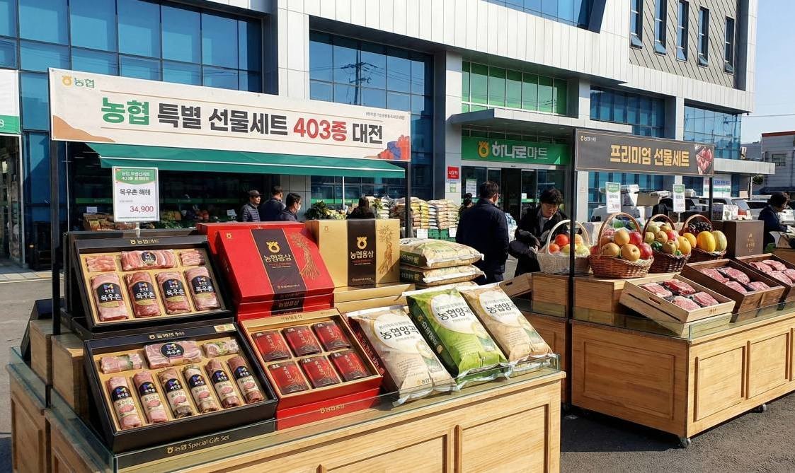 기사 내용을 바탕으로 제작한 농협 행사 자료사진.