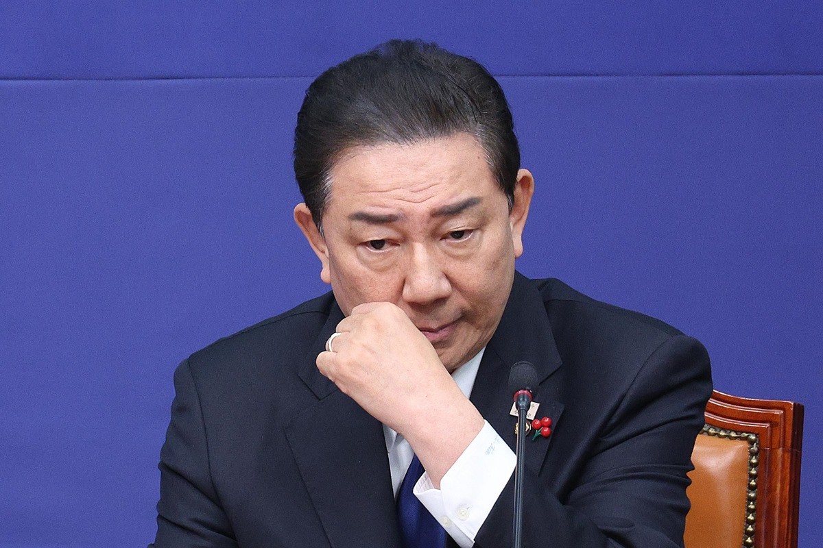 생각에 잠긴 김병기 더불어민주당 원내대표. / 뉴스1