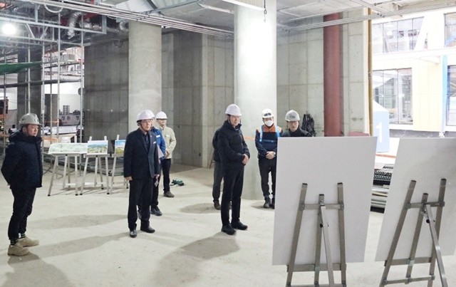신청사 건립사업 현장에서 ‘동절기 대비 특별 안전 점검’을 실시하고 있다