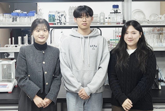 조선대학교 Team Cohere 팀. (왼쪽부터)최수빈, 좌명찬, 노선진 학생