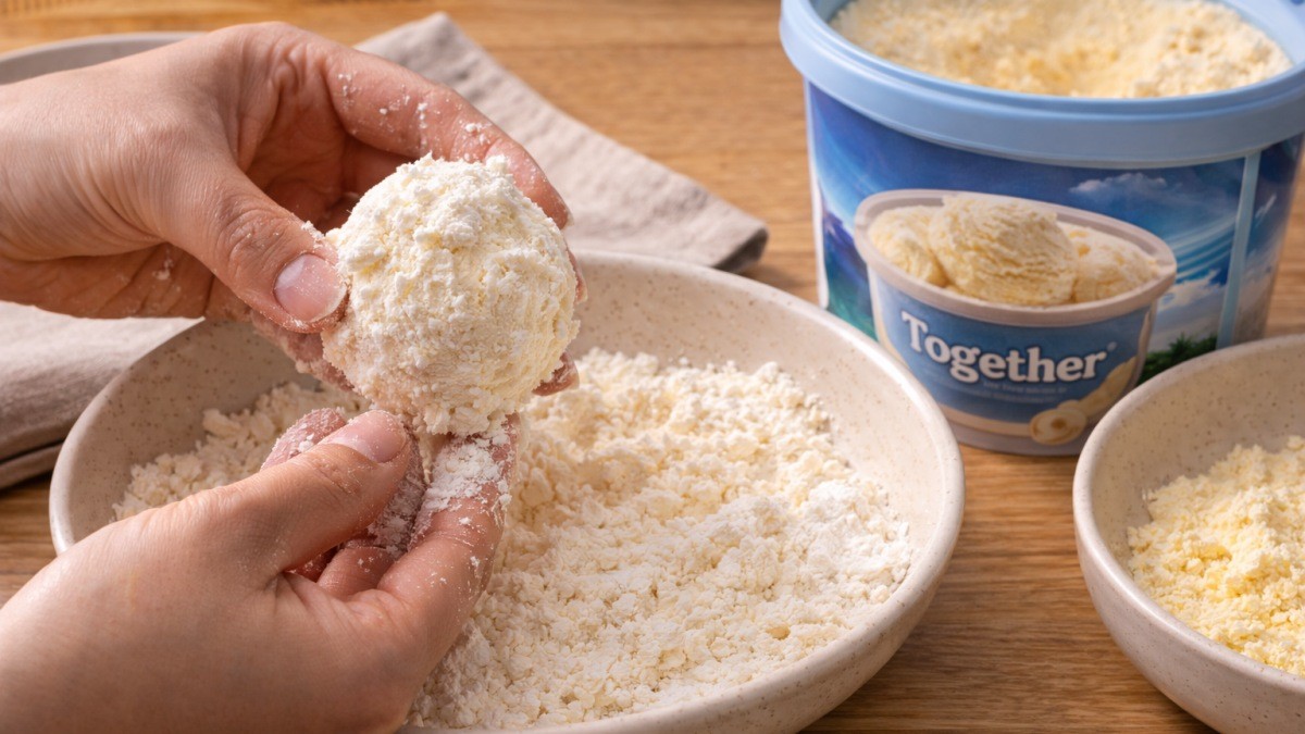 기사 내용 이해를 돕기 위해 AI로 제작한 아이스크림 튀김 사진