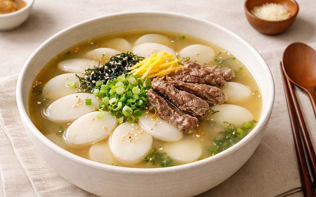 떡국 모습. 기사 이해를 돕기 위해 AI를 활용해 제작한 자료 사진입니다.