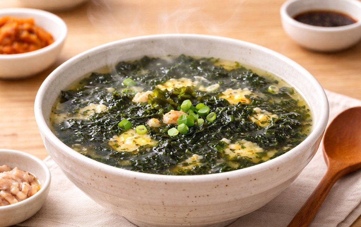 겨울철 별미 김국 모습. 기사 이해를 돕기 위해 AI를 활용해 제작한 자료 사진입니다.