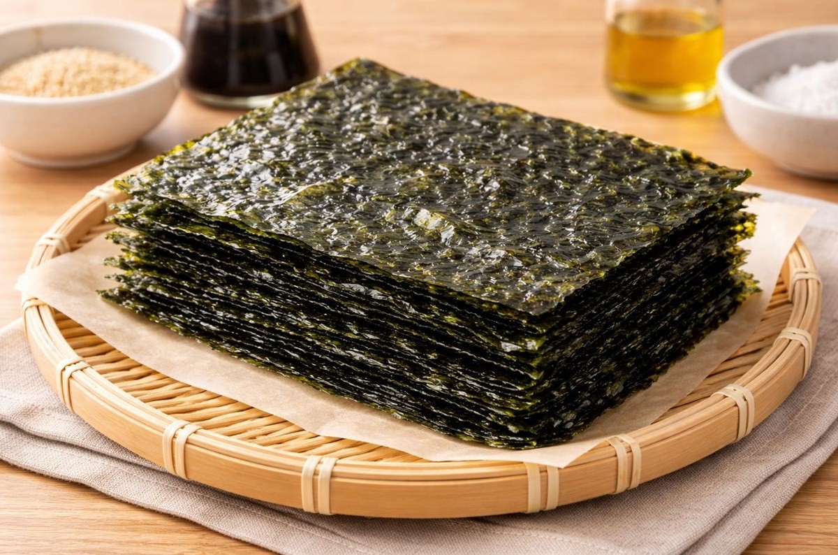마른 김 모습. 기사 이해를 돕기 위해 AI를 활용해 제작한 자료 사진입니다.