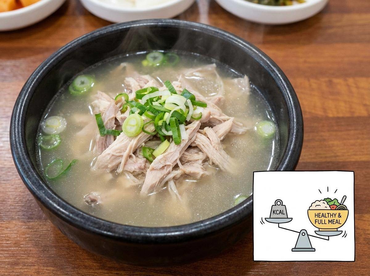 완성된 닭곰탕 비주얼. 기사 내용을 바탕으로 제작한 자료사진.