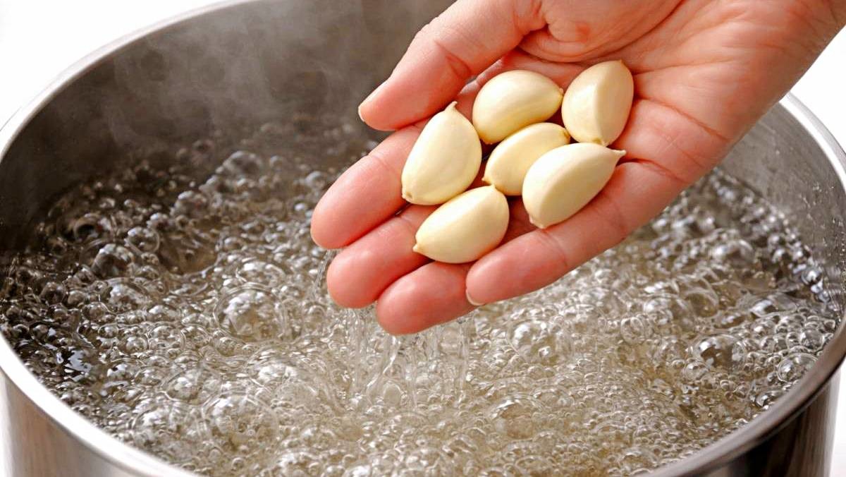 '끓는 물에 마늘 6개만 톡 넣어보세요…이 좋은 걸 왜 몰랐을까요' 기사 내용을 바탕으로 제작한 자료사진.
