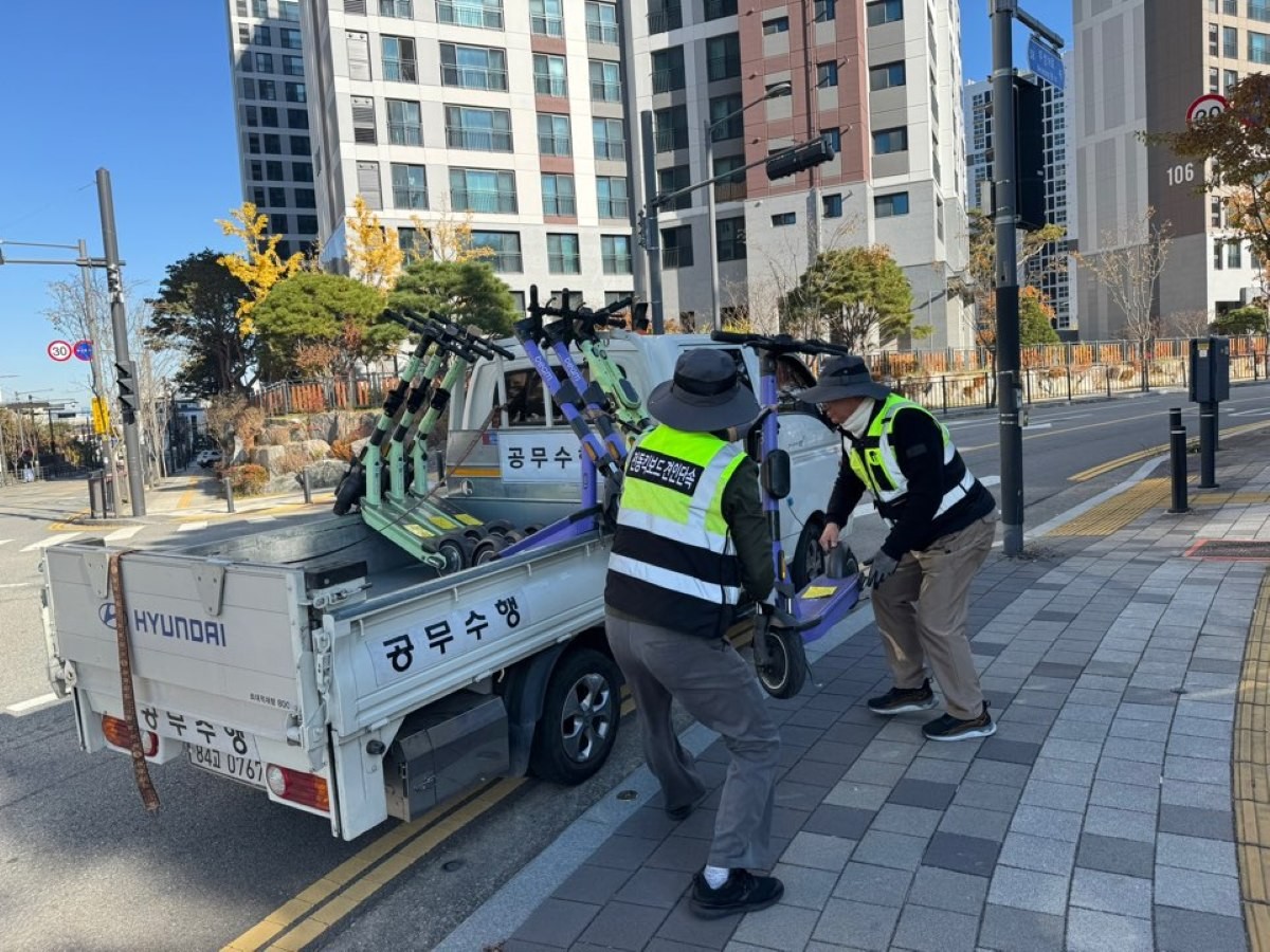 PM 견인 모습 / 천안시