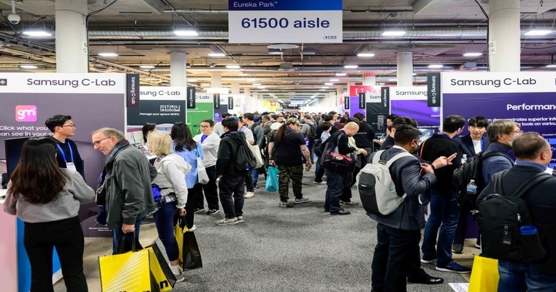 1월 미국 라스베이거스에서 열린 ‘CES 2025’ 당시 삼성전자 C랩 전시관 현장 / 삼성전자 뉴스룸