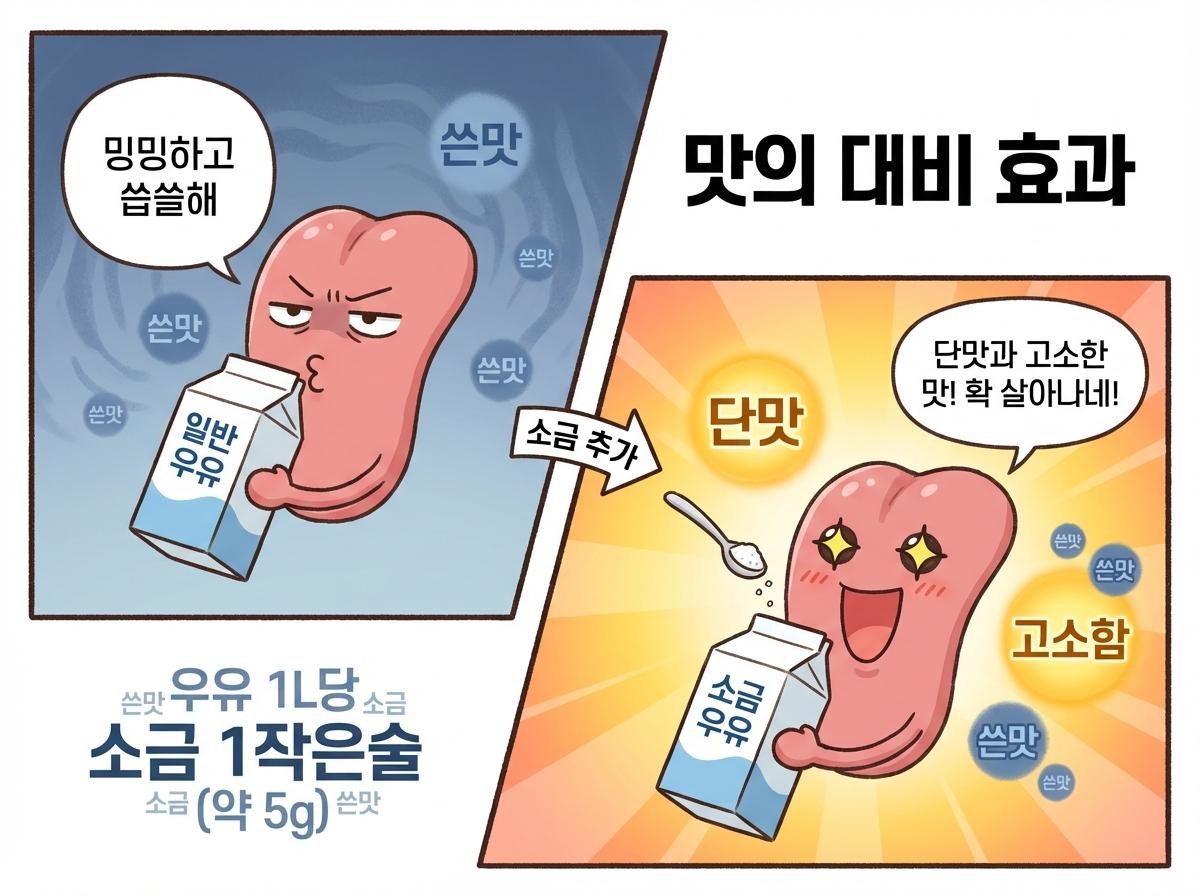 우유에 소금을 활용하는 꿀팁 / 위키트리