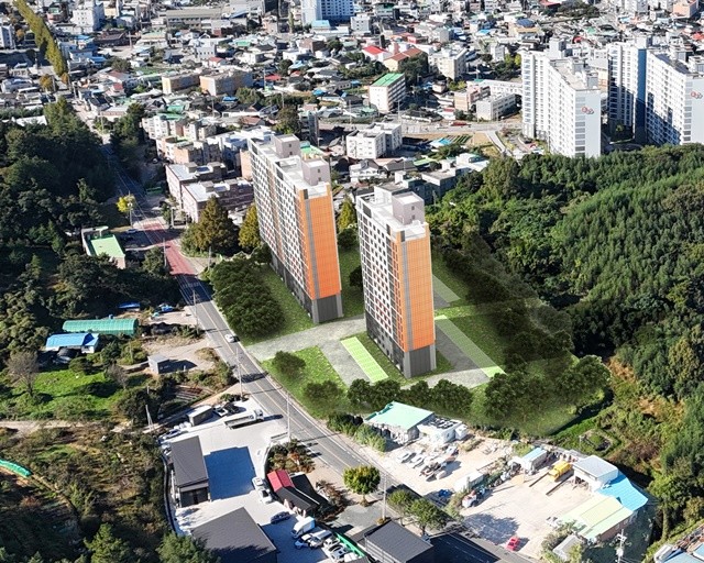 만원주택 조감도-장흥