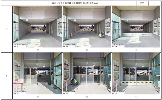 차수판 설치공사