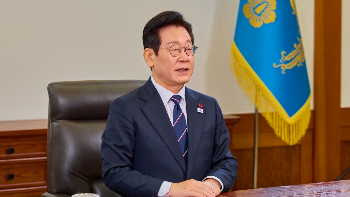 이재명 대통령이 청와대에서 2026년 신년사를 발표하고 있다. / 청와대 제공