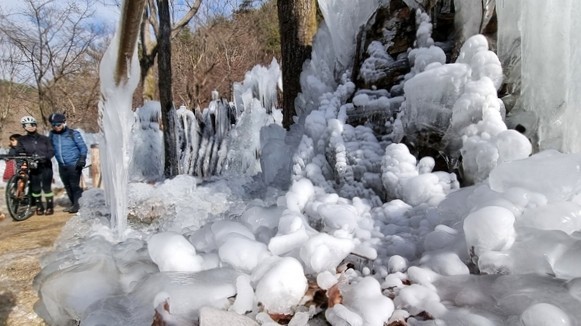 상소동 산림욕장 얼음동산  / 사진=대전 동구