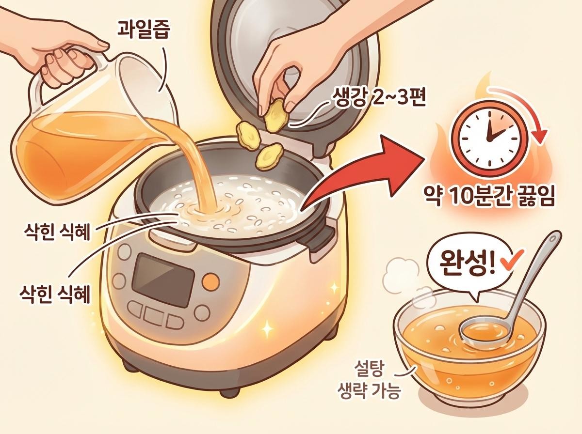 밥솥으로 식혜 만드는 과정 / 위키트리
