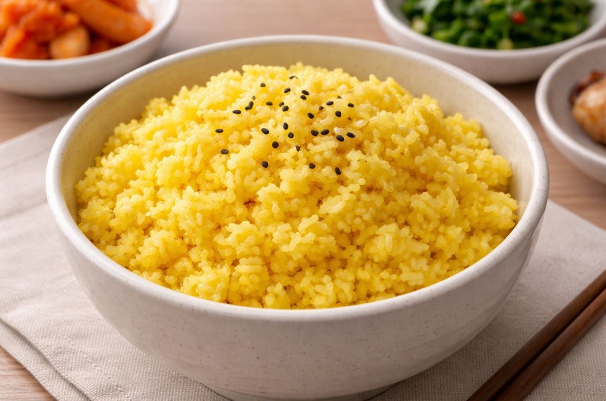 강황밥 모습. 기사 이해를 돕기 위해 AI를 활용해 제작한 자료 사진입니다.