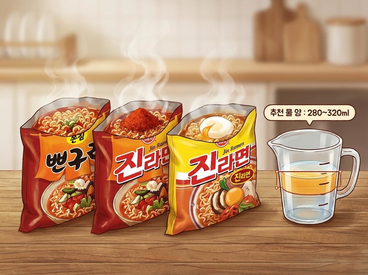 뽀글이로 끓여 먹을 수 있는 봉지 라면들 / 위키트리