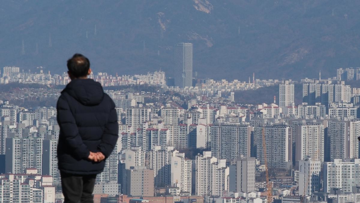남산에서 바라본 서울 시내 아파트 모습.  / 뉴스1