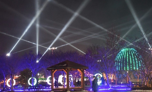 함평겨울빛축제장 화려한 불빛
