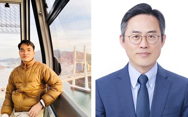 DINH HUU BA 박사(왼쪽),지도교수 김영상