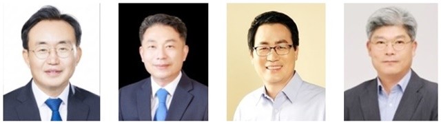 윤병태나주시장,이재태 전남도의원,임성훈 전 나주시장,김덕수 민주당 중앙당 정책위 부의장(왼쪽부터)