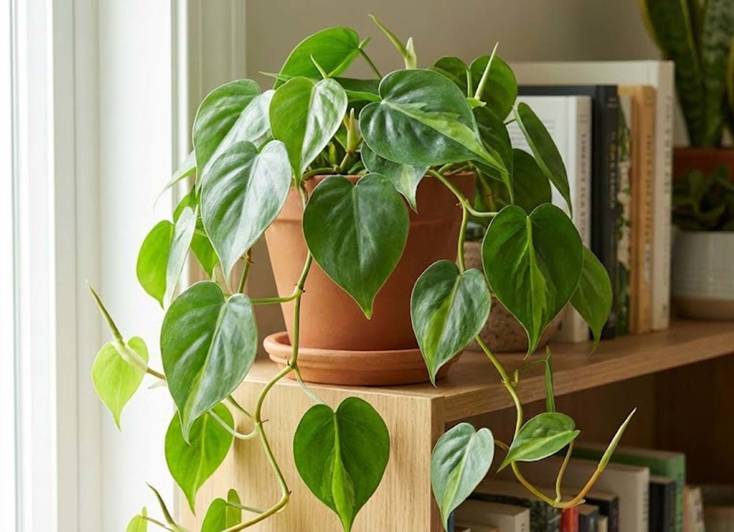 하트리프 필로덴드론. AI 툴로 제작한 사진.