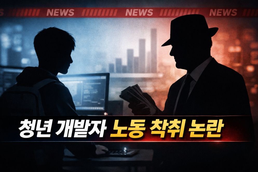 청년 개발자 파견 ‘불법파견·도급 위장’ 의혹 재점화 / 위키트리 Ai 생성이미지