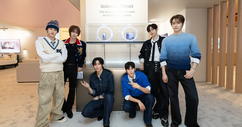 K팝 아티스트 라이즈(RIIZE)와 갤럭시 Z 트라이폴드 / 삼성전자 뉴스룸