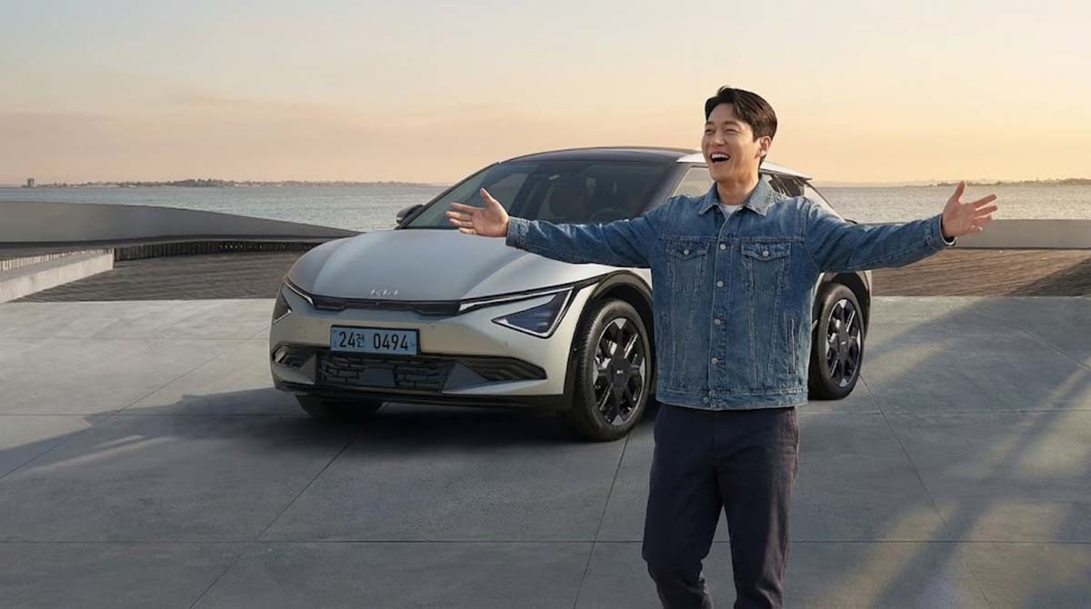 글에 대한 이해를 돕기 위해 기아가 제공한 EV6 사진을 이용해 AI 툴로 제작한 사진.