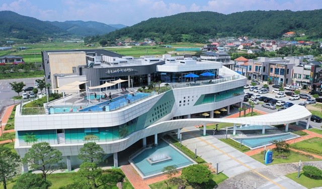 율포해수녹차센터 전경