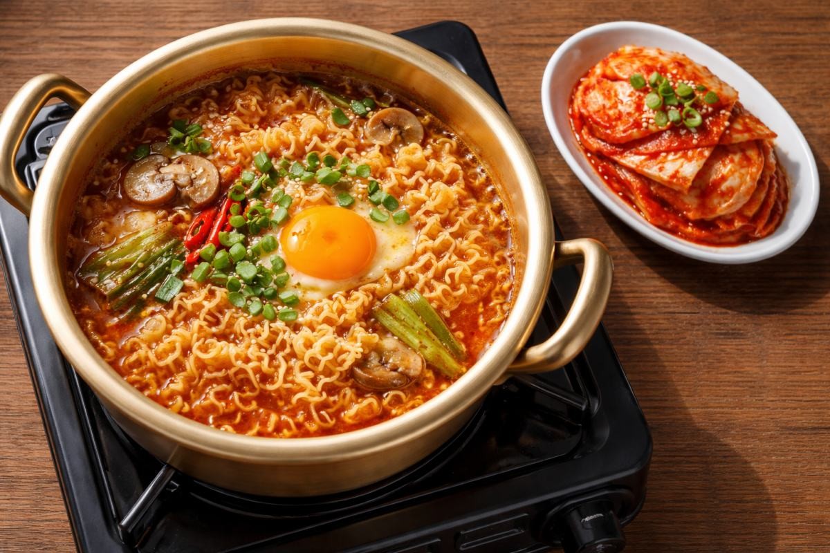 세계인이 사랑하는 라면, 기사 내용을 바탕으로 한 AI 자료 이미지