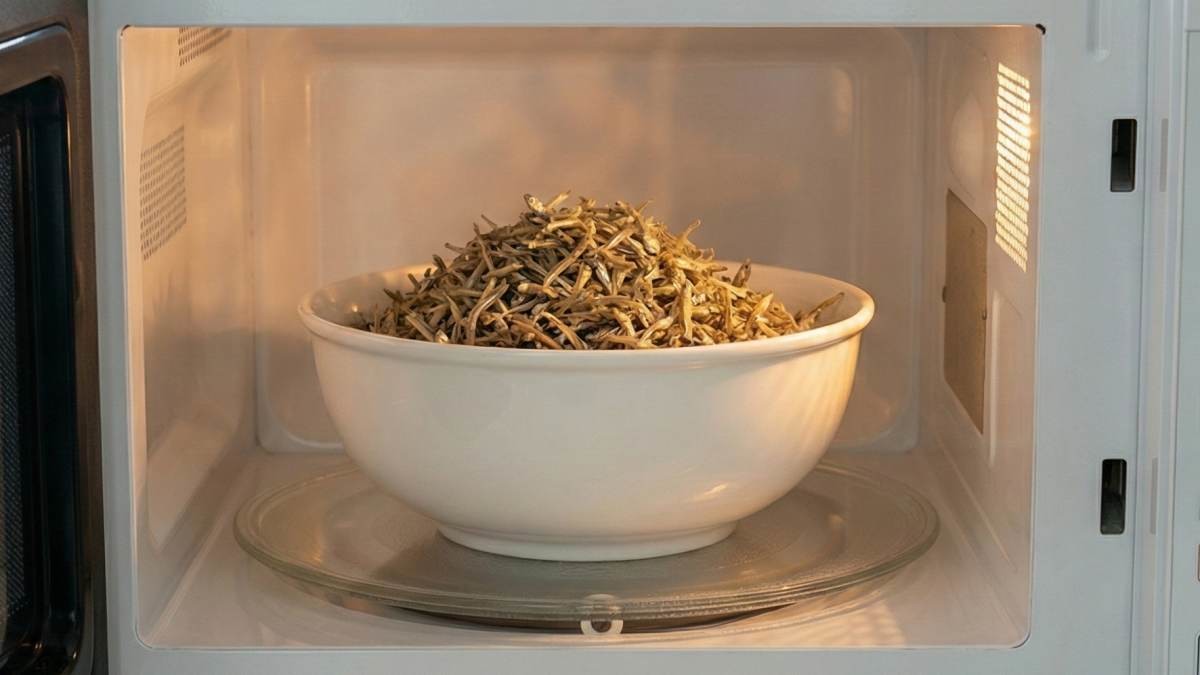 '멸치를 전자레인지에?!' 기사 내용 토대로 AI툴 활용해 제작한 자료사진.