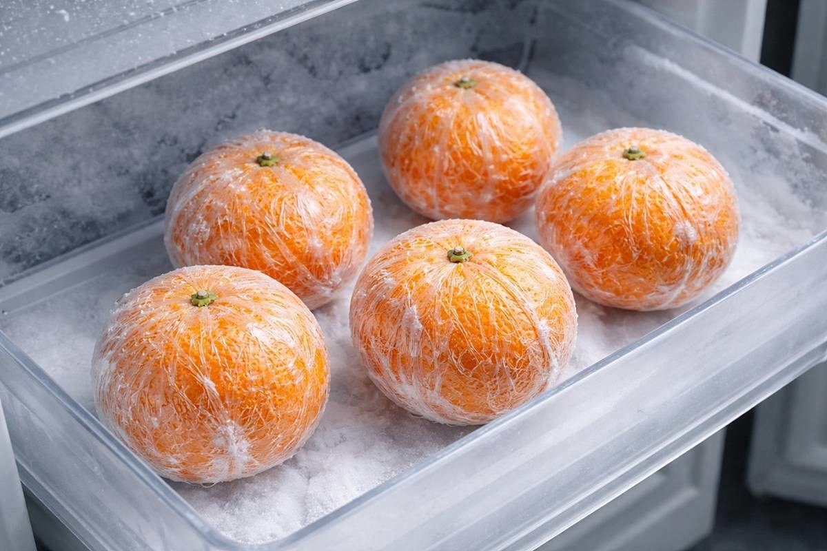 귤을 냉동실에 얼리면? / 기사에 대한 이해를 돕기 위해 AI 툴로 제작한 자료 사진