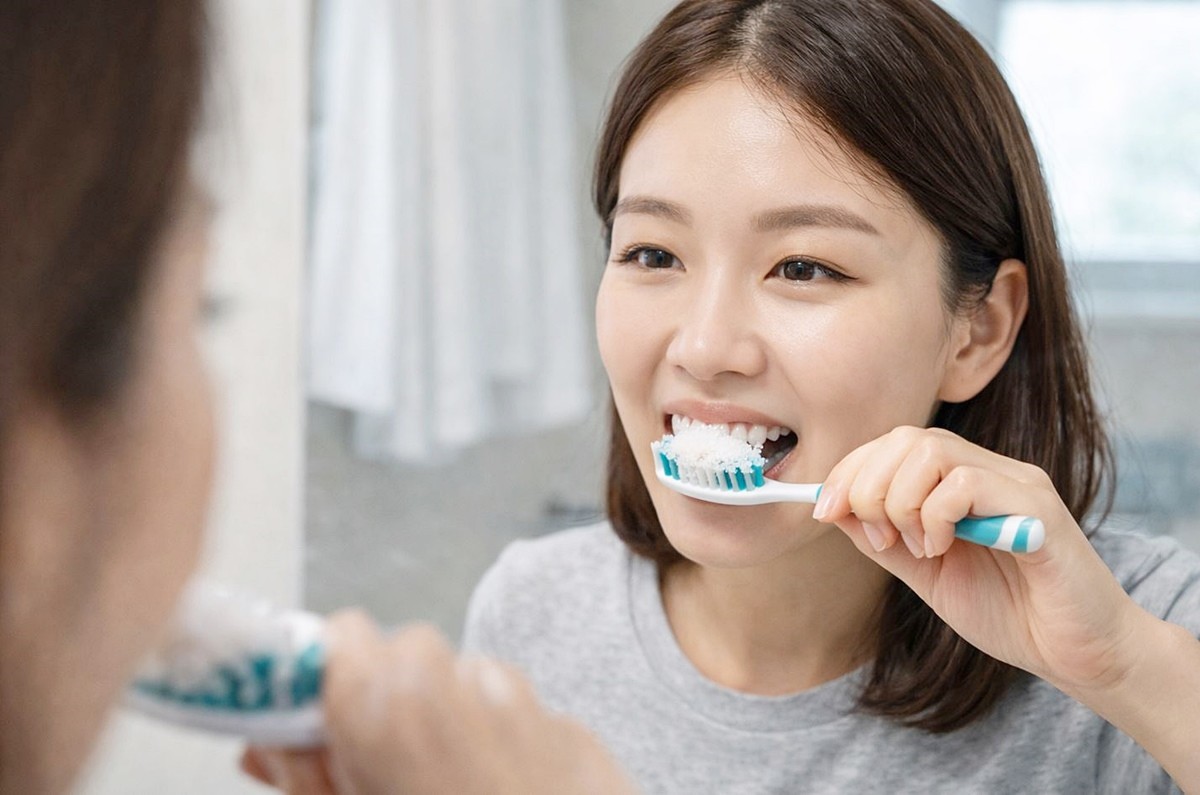 양치하는 모습. 기사 이해를 돕기 위해 AI를 활용해 제작한 자료 사진입니다.