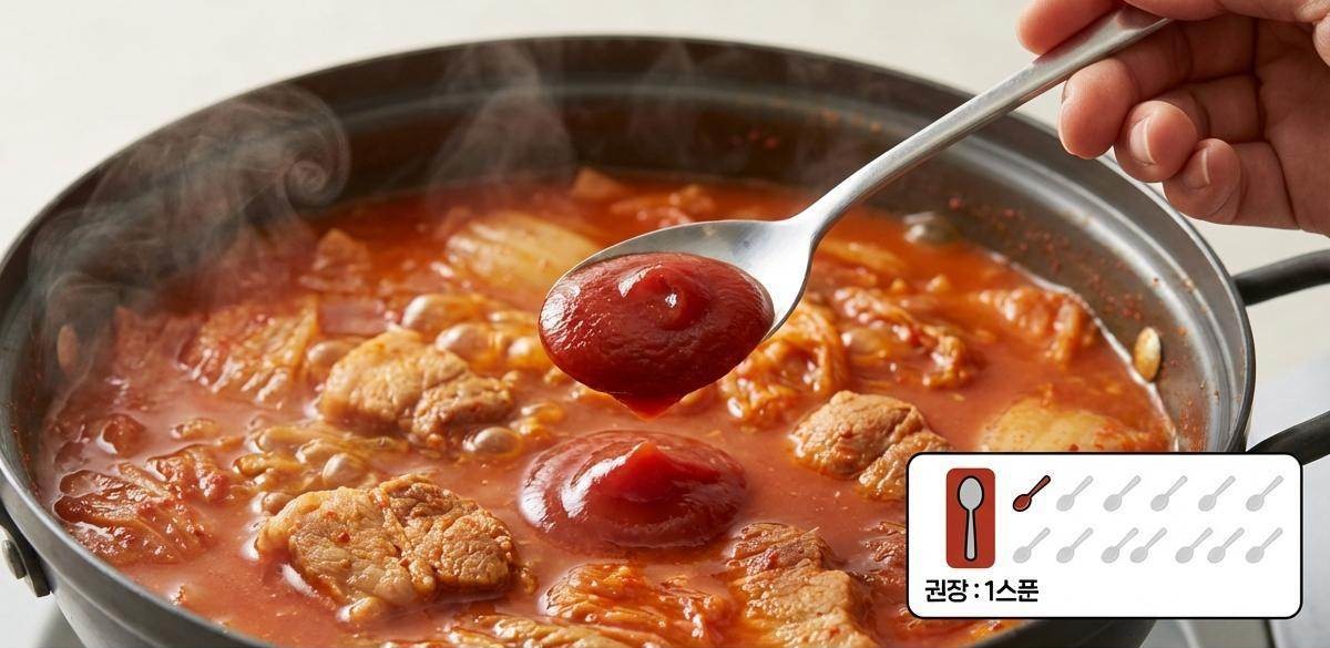 '김치찌개 단맛과 산미 맛 균형 잡기' 기사 내용 토대로 AI툴 활용해 제작한 자료사진.